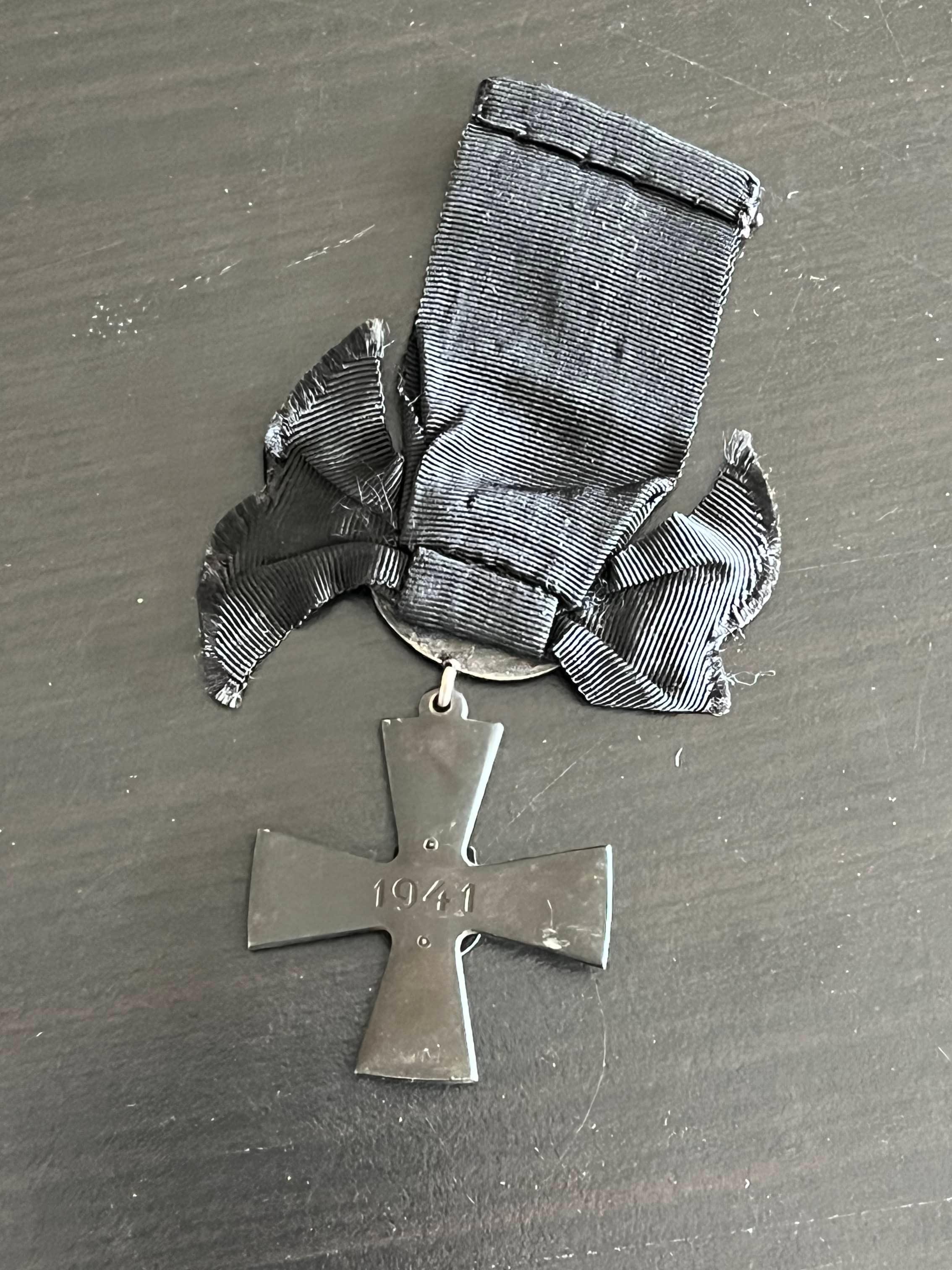 Finland WWII Mourning Order Liberty Cross