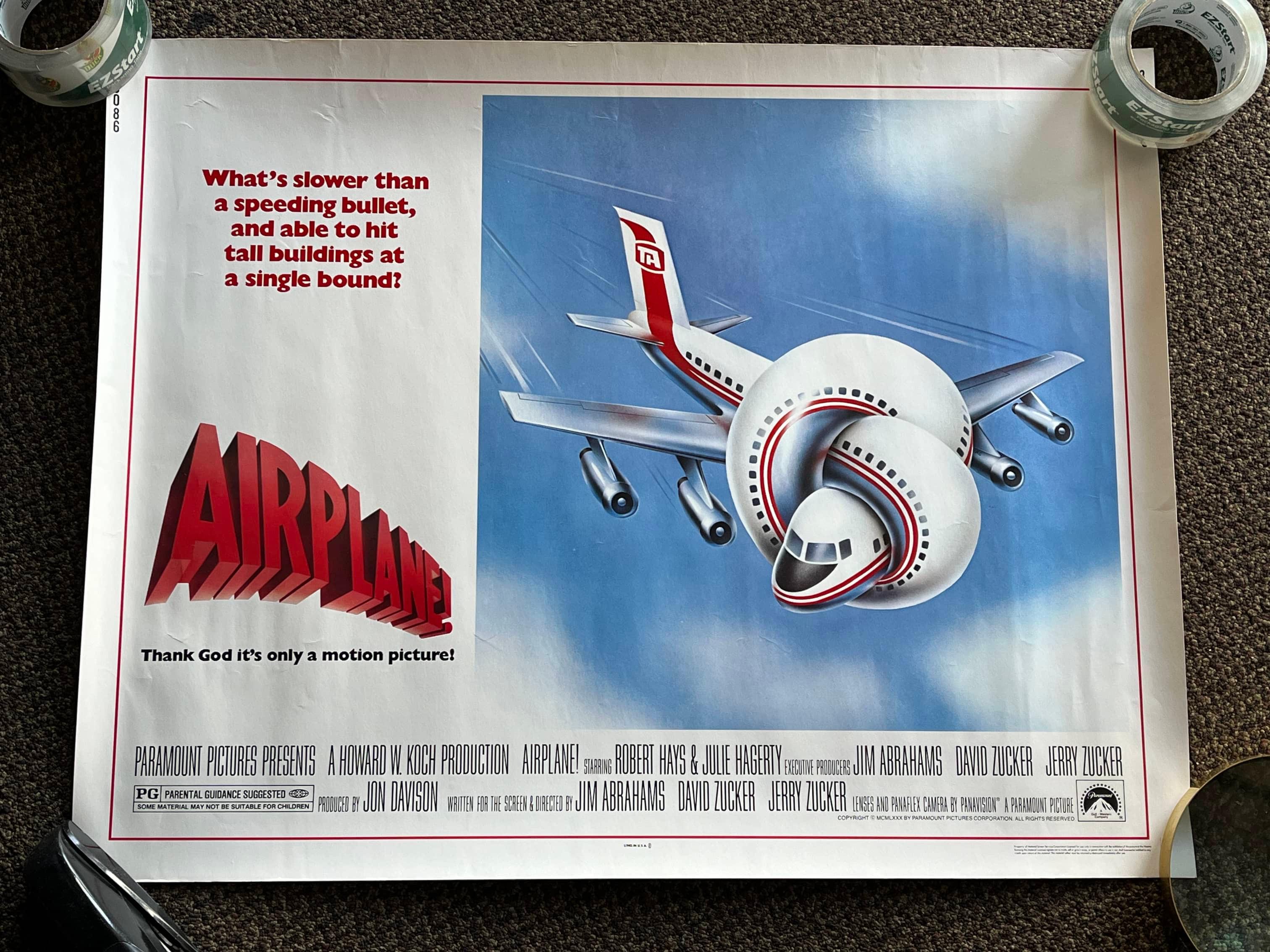 Airplane (1980) 22 X 28 Half-Sheet Movie Poster