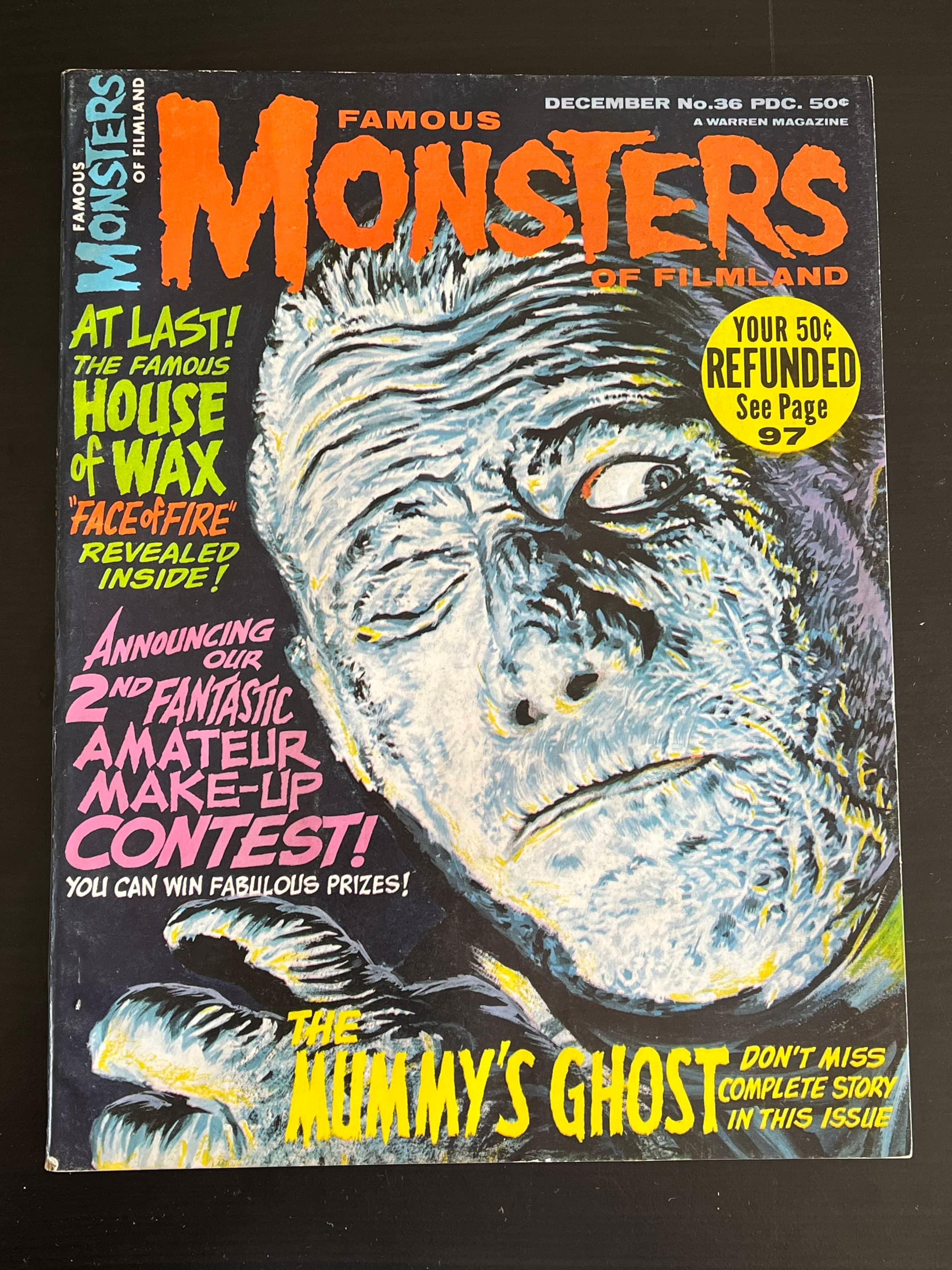 Famous Monsters #36/1965 Classic Mummy Cover!