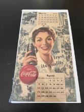 Korean War Coca-Cola U.S. Army Nurse Calendar Page/Poster
