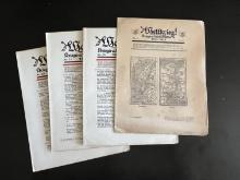 (4) WWI German War News Magazines 1914-15.