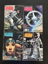 4 Books. Analog Science Fiction/Science Fact Apollo 11: Tenth Anniversary, Phoenix, Superheavy Eleme