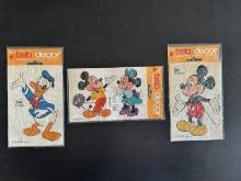 3 BSB Decor Original Stickers Unused Disney Mickey Donald and Minnie/Mickey Still Packaged