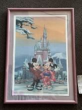 Pink Framed and Signed by Artist Charles Boyer Limited Edition Print of Sharing the Dream Across the