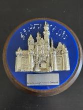 For Your Outstanding Performance At Disneyland Wall Plaque Metal Disney Castle with Blank Name Plate