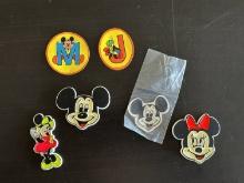 6 Special Edition Stickers 3D Plastic Mickey & Minnie Magnet-Stickers Plus Vynil Mickey Sticker and