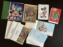 Various Disney CHaracter Christmas Cards and Envelopes