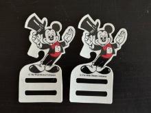 2 Mickey Mouse Tie/Belt Cardboard Hangers The Walt Disney Company
