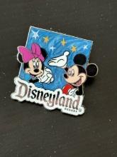 Disneyland Resort Trading Pin Mickey Mouse Minnie Mouse 2013 Travel Company Logo on Back With Mickey