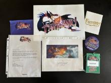 Grand Opening of Fantasmic Packet with Official Letter (signed) and Commemorative Signed Lithograph