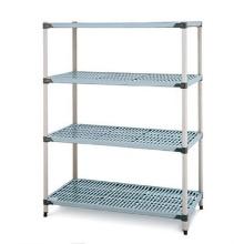 “New In Box” Metro Q2442G2 MetroMax Q Storage System (4) 24" x 42" Polymer Shelves & (4) Q86PE 86...