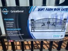 GREATBEAR 20FT FARM IRON GATE WITH SIDES