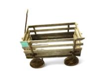 WOODEN STEEL WHEEL WAGON - PICK UP ONLY