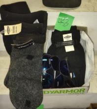 NEVER USED GLOVES, SCARF, SUNGLASSES L