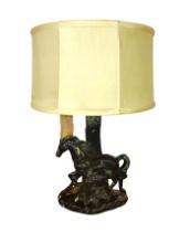VINTAGE POTTERY HORSE LAMP -  PICK UP ONLY