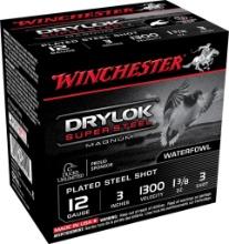 Winchester Ammo XSM1233 DryLock Super Magnum 12 Gauge 3 1 38 oz 1300 fps 3 Shot 25 Bx