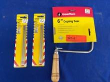 COPING SAW WITH EXTRA BLADES