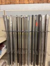 ASSORTMENT OF SQUARE TUBING, ANGLE IRON ROD, AND FLAT STRAP