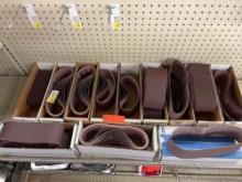 ASSORTMENT OF 3" AND 4" SANDING BELTS