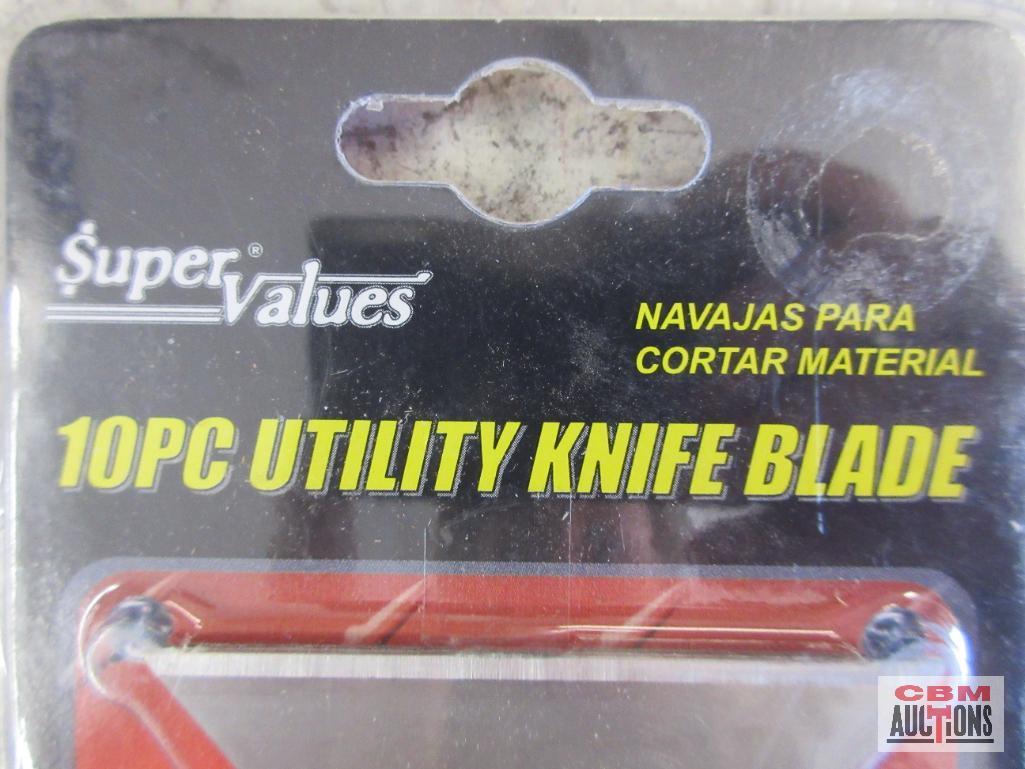 Super Value 10pc Utility Knife Blades - Set of 2 Super Value Retractable Utility Knife - Set of 2