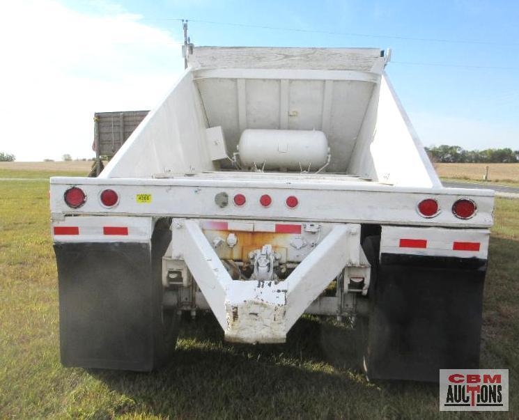 1995 Ranco Tri-Axle Belly Dump Trailer, Pup Trailer Hitch, Ranch Manufacturing Vin #