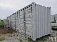 2024 40' Cargo Shipping Container 4?92" Double Doors On The Side And Rear Doors, One Trip Use