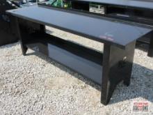 KC...28"x 90" Steel Work Bench With Lower Shelf, KC End Panels, Weighs #243 *2