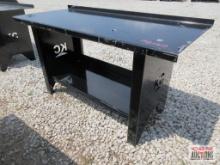 KC 28"x 60" Steel Work Bench With Lower Shelf, KC End Panels, Weighs #190 *2