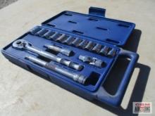 Williams 16pc Metric 3/8" Drive, 6pt Chrome Socket Set (8mm to 19mm) w/ Molded Storage Case 3/8"