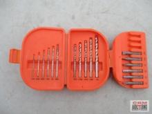 Black & Decker Bullet Drill Bit/Bit Set w/ Molded Storage Case - Missing Bits... *HLB