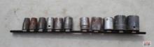 Mix Brand 1/4" Drive Socket Set w/ Storage Rail *HRM