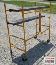 Bil-Jax...Original...Yellow...Folding Scaffold w/ 2 Walkboards ...