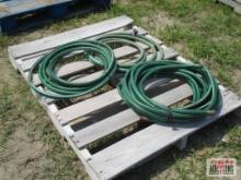 Green garden Hoses - Set of 3