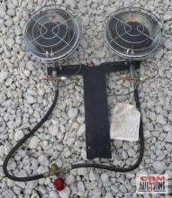 Double Propane Heat Burners - Seller Says Works... *ALF