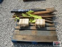 Silt Fence & Mixed Sized Wooden Stakes...