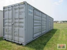 2024 40' Cargo Shipping Container 2-13' Double Doors On The Side And Rear Doors, One Trip Use