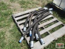 High...Pressure Hydraulic Hoses - Set of 6