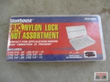 Storehouse 09629 SAE 150pc(+/-) Nylon Lock & Nut Assortment w/ Storage Case... *BLT