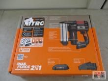 Work Nitro WX840L 20v Cordless 18 Gauge Nail/Staple Gun w/ Storage Bag - No Battery - No Charger