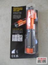 Klein Tools Rechargeale Focus Flashlight, 500 Lumens, IP54 w/ Laser... *CLT