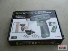 Genesis GLSF08B......8V Lithium-Ion Battery-Powered Quick-Change 2-Speed Cordless Screwdriver with L