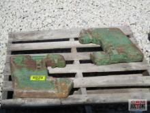 2- John Deere #100 Front Tractor Suit Case Weights