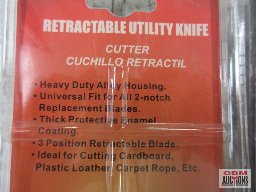 Super Value Retractable Utility Knife - Set of 2 Super Value 10pc Utility Knife Blades - Set of 2