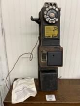 Pre-1950s Western Electric 3 Slot coin payphone telephone