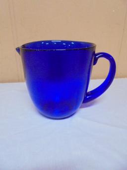 Cobalt Glass Pitcher