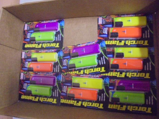 Group of 8 Brand New 2 Packs Of Torch Flame Disposable Lighters