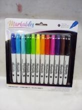 Markables 12 Variety Pack Permanent Markers.