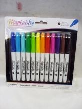 Markables 12 Variety Pack Permanent Markers.