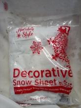Decorative snow sheet