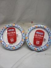 True Living Ultra Plates. Qty 2-  8.5” 52 Count Packs.